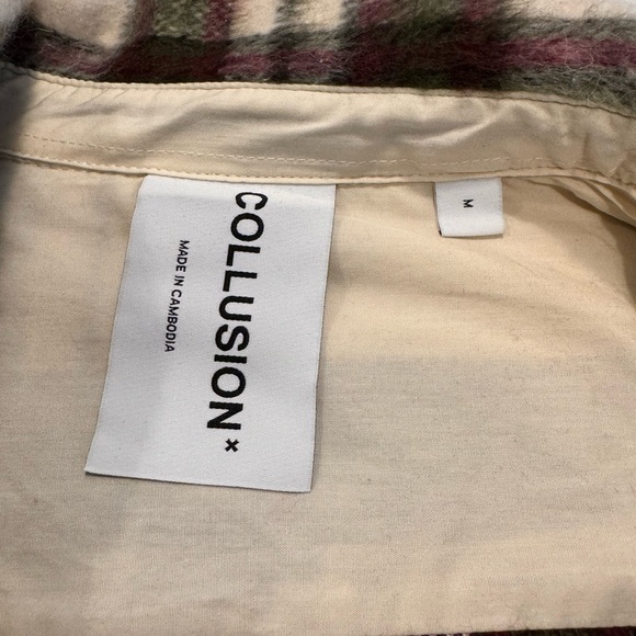 COLLUSION men’s oversized overcoat button down NWOT - Picture 3 of 10